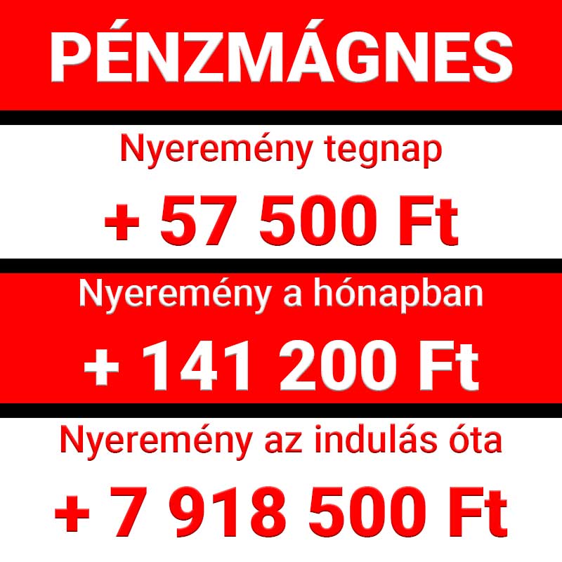 💰💥 Pénzmágnes: Folyamatos nyeremények és stabilitás! 🚀🏆 - 1x2.hu - Tippmix tippek