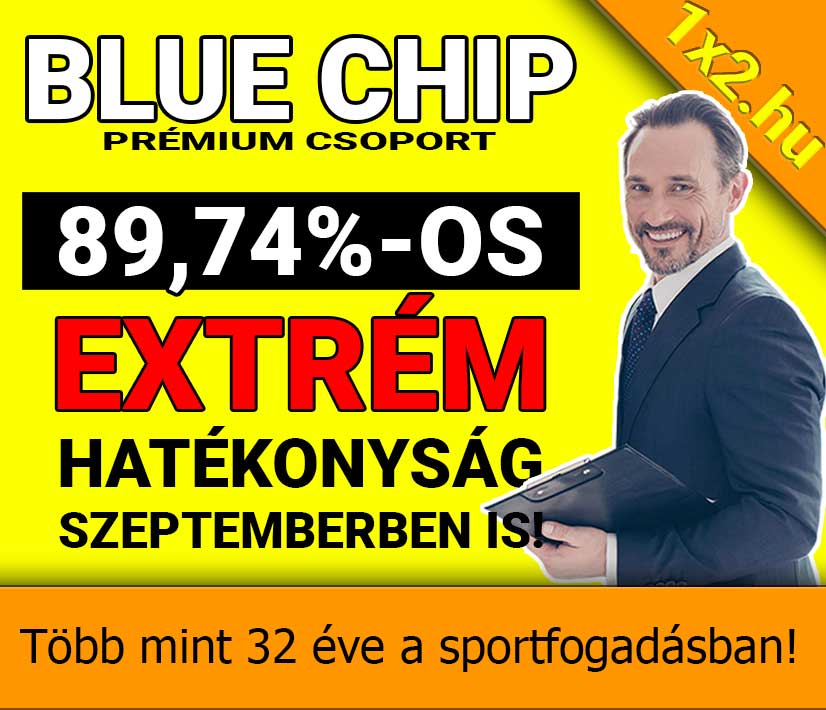 Blue Chip: 35 Foci Tipp, 34 Karika - Ismét egy brutális nyerő széria! - 1x2.hu - Tippmix tippek