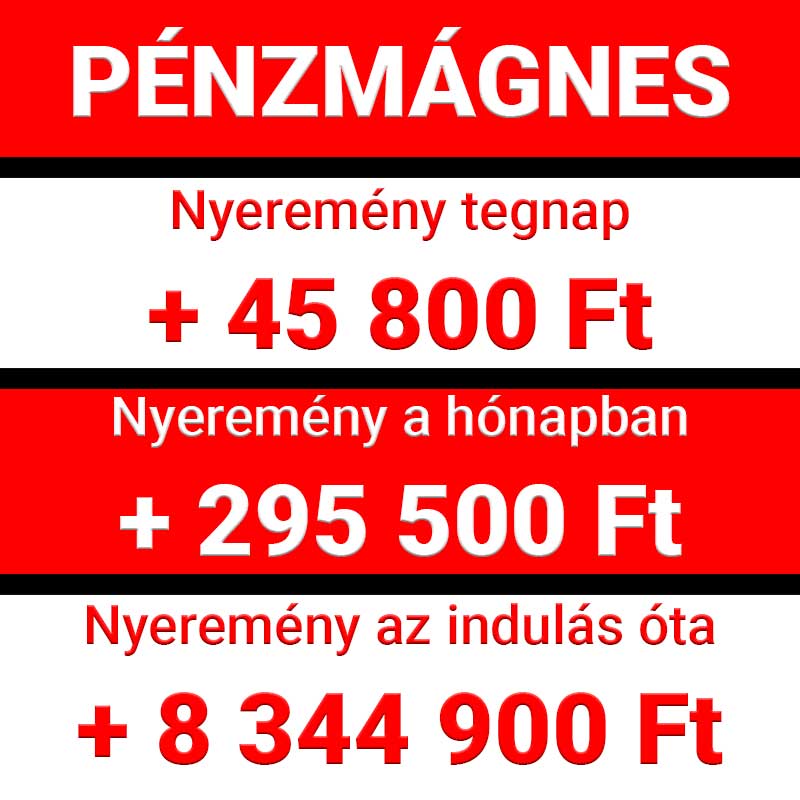 🚀💰 Pénzmágnes: Így gyorsan elérjük a 10 MILLIÓ Ft nyereményt! 💰🚀 - 1x2.hu - Tippmix tippek