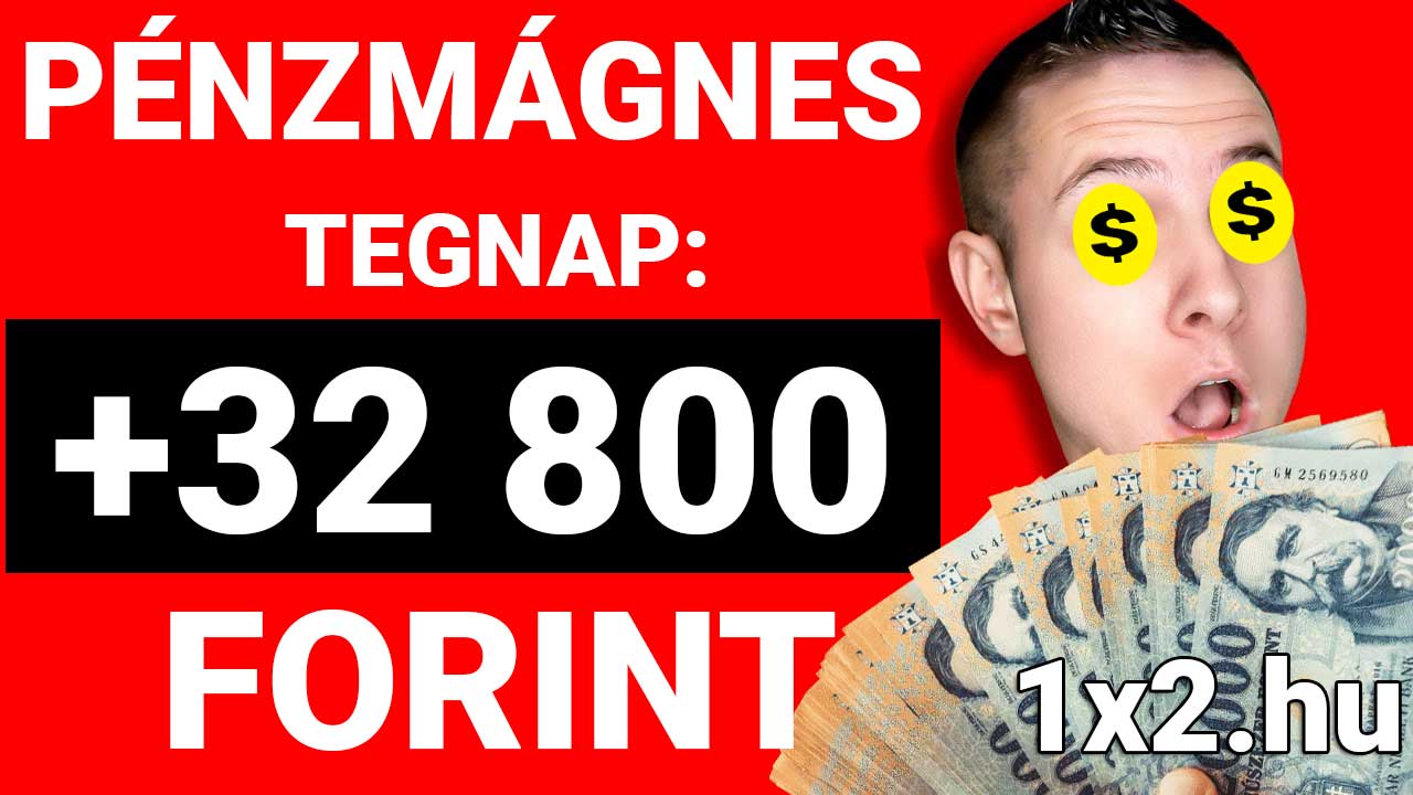 Pénzmágnes varázslat: +32.800 Ft nyereményt vágtunk zsebre tegnap! 💥🤑 - 1x2.hu - Tippmix tippek