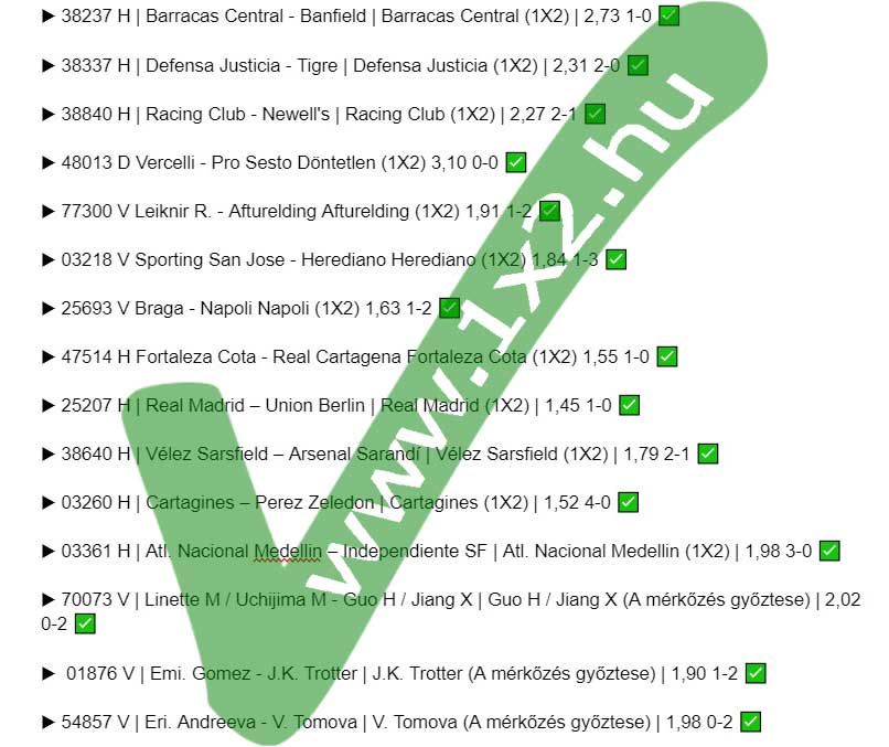 Valódi Prémium sportfogadás 🌟⚽ - 1x2.hu - Tippmix tippek