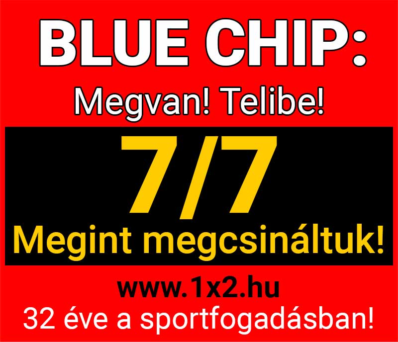 Blue Chip: 7/7 - Itt a legújabb telitalálat! 🚀💰 - 1x2.hu - Tippmix tippek