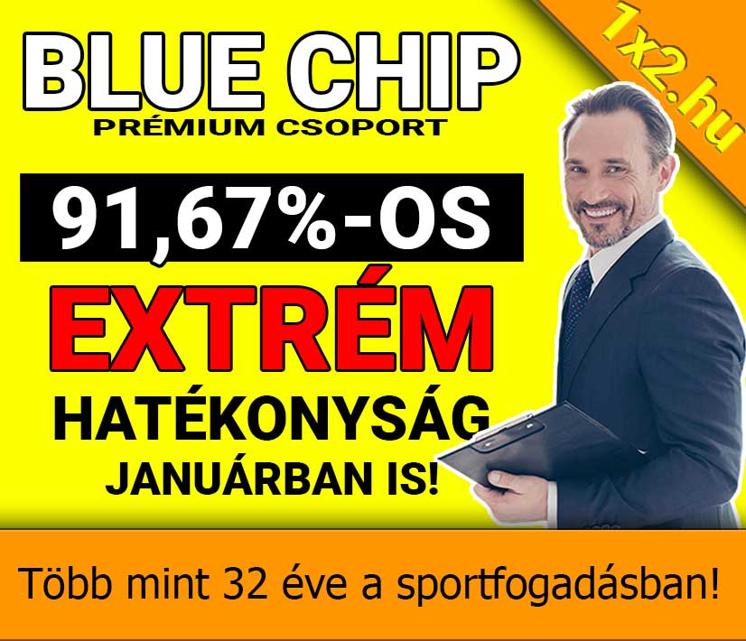 💥 Blue Chip: 7/7 - Tegnap is Telitalálat! 💥 ⚽ - 1x2.hu - Tippmix tippek