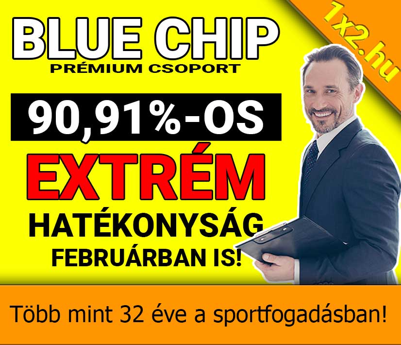 💥 Blue Chip: 90.91%-os hatékonyság februárban! 💥⚽ - 1x2.hu - Tippmix tippek