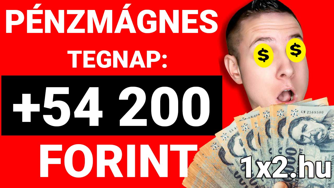 +54.200 Ft tiszta Profit ❗ ❗ ❗ Ismét nyereményeső a Pénzmágnesben ❗ ❗ ❗  - 1x2.hu - Tippmix tippek