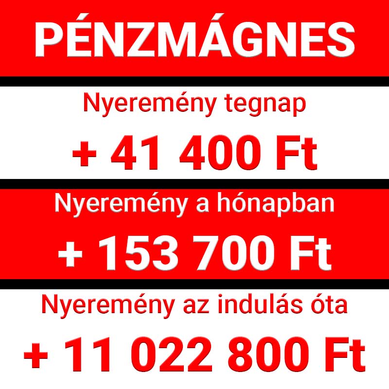 Pénzmágnes: 11 Millió nyeremény ❗ Blue Chip: Telitalálat ❗ Bázis: KIFIZETVE ❗ - 1x2.hu - Tippmix tippek