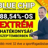 💥 BLUE CHIP: Brutális, 88.54%-os Tippmix tipp hatékonyság  ❗ ❗ ❗ Extrém, már-már az egekben lévő teljesítmény  ❗ ❗ ❗  - 1x2.hu - Tippmix tippek