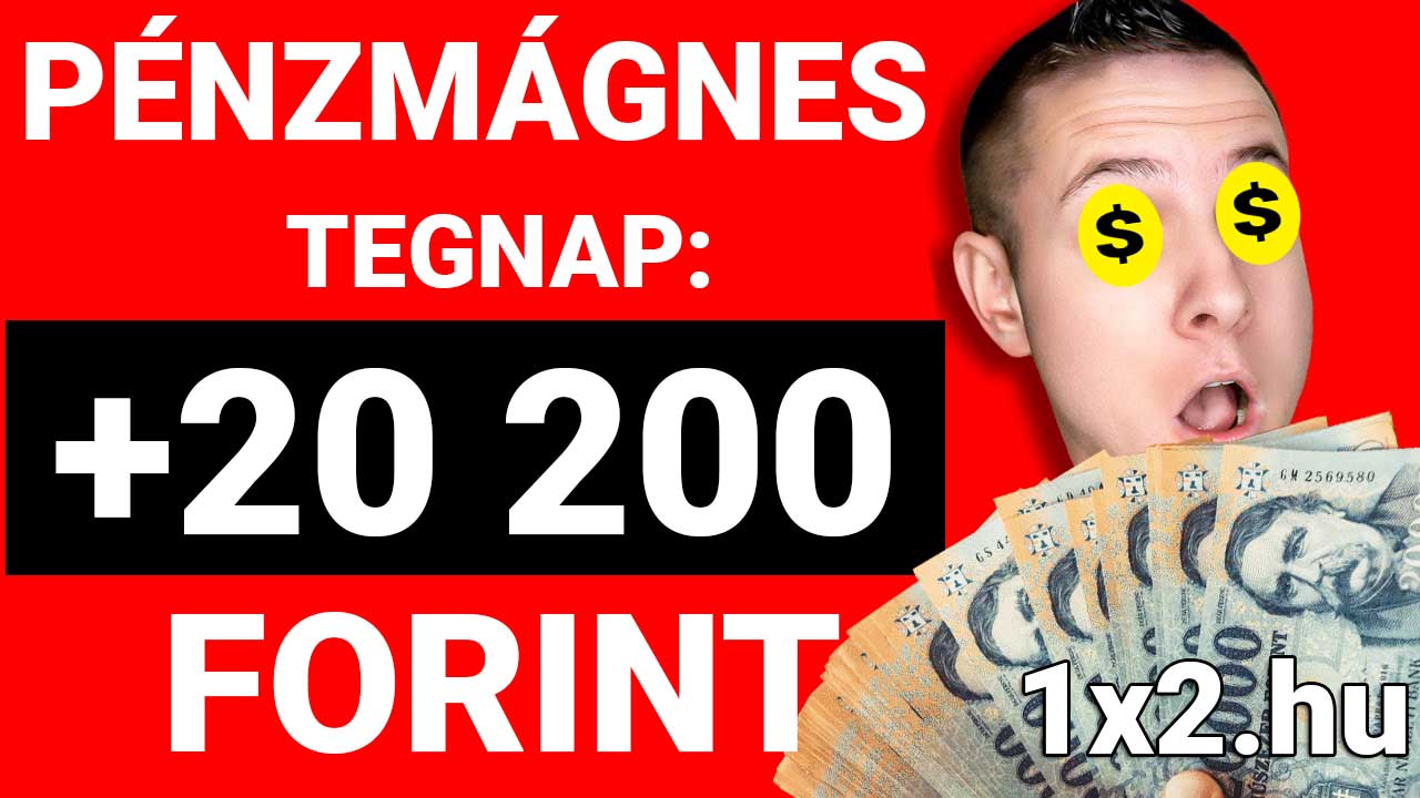 Pénzmágnes: Tegnap +20 200 forint nyeremény Tippmix tippek segítségével. Férfi izgatott arckifejezéssel, szemében dollárjelekkel sok bankjegyet tart. Sportfogadás tippek és ingyenes Tippmix tippek a 1x2.hu